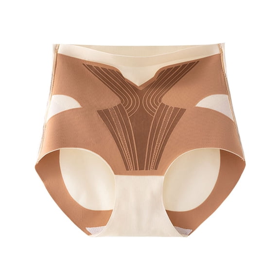 Womens Underwear Prolriy Tourmaline Titanium Fiber Shaping Shorts Tummy Briefs Tummy Shaping Shorts Titanium Fiber Shapewear Panties for Women Coffee M