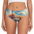 thumbnail image 1 of Womens Underwear Cloud Sleeping Cat Cuteness No Show Seamless Underwear for Women, Soft Stretch Women's Panties, Hipster Ladies Panties Bikini Underwear Briefs, 1 of 6