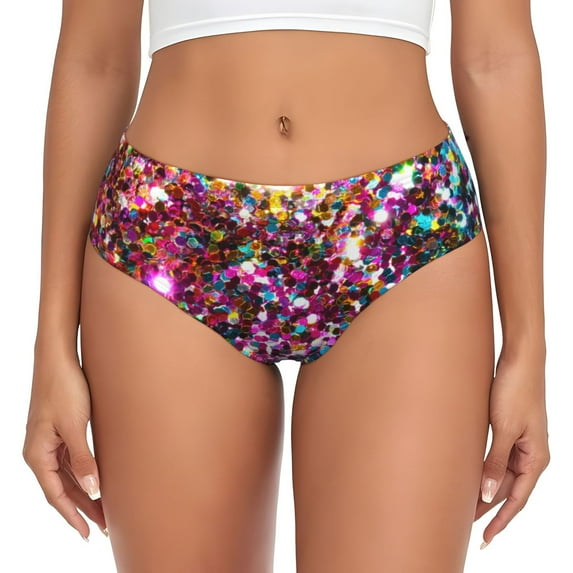 Womens Underwear - Color Shiny No Show Seamless Underwear for Women, Stretch Women's Panties, Hipster Soft Comfort Ladies Panties Bikini Underwear Briefs