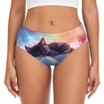 thumbnail image 1 of Womens Underwear - Colorful Cloud Sleeping Cat No Show Seamless Underwear for Women, Stretch Women's Panties, Hipster Soft Comfort Ladies Panties Bikini Underwear Briefs, 1 of 6