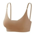 thumbnail image 1 of Womens Underwear Comfort Lightly Lined Seamless Wireless Triangle Bralette Bras Everyday Bras, 1 of 9