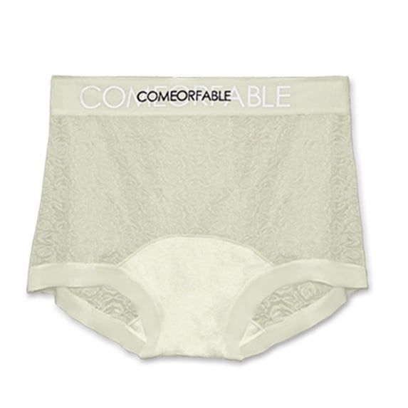 Womens Underwear Cotton Boxer Briefs for Women High Waisted Boy Short Panties Strech Breathable -1 pack Light Green M