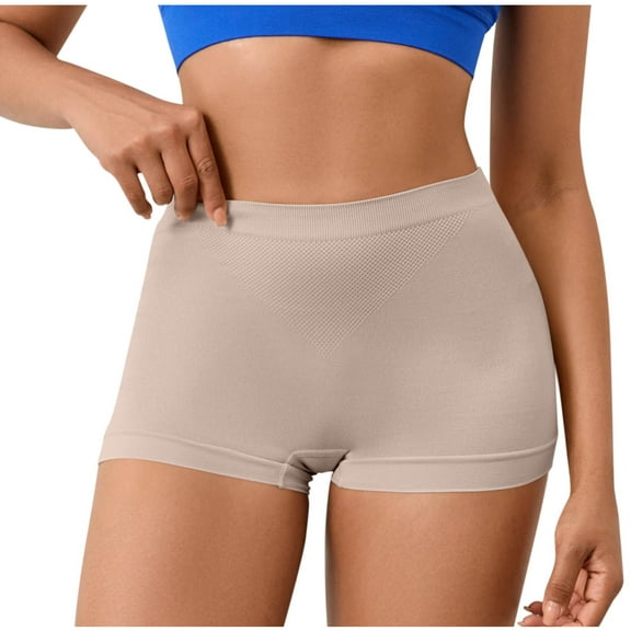 Womens Underwear Cotton Briefs Xxl Underwear Women, Woman Solid Color Shapewear Pant Fake Hip Pants With Sponge Waist Pad Sexy Briefs