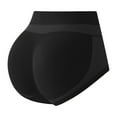 thumbnail image 1 of Womens Underwear Cotton Hipster Panties Body Sculpting Hip Lifting Pants Peach Hip Pad Seamless Underwear Nylon Spandex 1Pc Black Size S-Xl Women's Panties, 1 of 4