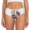 thumbnail image 1 of Womens Underwear - Cute Alpaca USA Flag A No Show Seamless Underwear for Women, Soft Stretch Womens Panties, Hipster Ladies Panties Bikini Underwear Briefs, 1 of 6