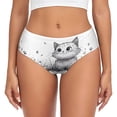 thumbnail image 1 of Womens Underwear - Cute Cat Meadow Sketch No Show Seamless Underwear for Women, Stretch Women's Panties, Hipster Soft Comfort Ladies Panties Bikini Underwear Briefs, 1 of 6