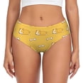 thumbnail image 1 of Womens Underwear Cute Corgi Funny Bones Yellow Cuteness No Show Seamless Underwear for Women, Soft Stretch Women's Panties, Hipster Ladies Panties Bikini Underwear Briefs, 1 of 5