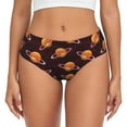 thumbnail image 1 of Womens Underwear - Cute Hamburger Burger Planet No Show Seamless Underwear for Women, Soft Sexy Stretch Women's Panties, Hipster Ladies Panties Bikini Underwear Briefs, 1 of 5