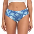 thumbnail image 1 of Womens Underwear Dreamlike Jellyfish Cuteness No Show Seamless Underwear for Women, Soft Stretch Women's Panties, Hipster Ladies Panties Bikini Underwear Briefs, 1 of 6
