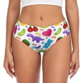 thumbnail image 1 of Womens Underwear -  Gummy Candy Pattern No Show Seamless Underwear for Women, Soft Stretch Sexy Women's Panties, Cute Hipster Ladies Panties Bikini Underwear Briefs, 1 of 6