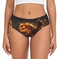 thumbnail image 1 of Womens Underwear -  Halloween Flame Pumpkin Skeleton Knight B No Show Seamless Underwear for Women, Soft Stretch Sexy Women's Panties, Cute Hipster Ladies Panties Bikini Underwear Briefs, 1 of 6