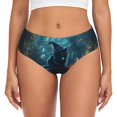 thumbnail image 1 of Womens Underwear Halloween Mysterious Witch Hat Cat Cuteness No Show Seamless Underwear for Women, Soft Stretch Women's Panties, Hipster Ladies Panties Bikini Underwear Briefs, 1 of 6