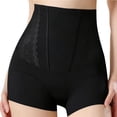 thumbnail image 1 of Womens Underwear, High Waist Compression Panties Lace Silk Faja Short Tummy Control Butt Lift Underwear Fat Hide Shapewear Girdles Black M, 1 of 4