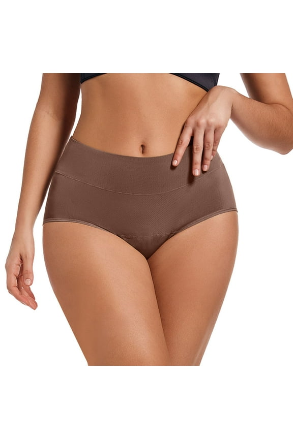 Womens Underwear High Waist Full Coverage Briefs Soft Breathable Postpartum Panties Stretch Underpants Sheer Bikini Panties Holster Underwear Women Lightly Lined Bras for Women Full Coverage plus Size