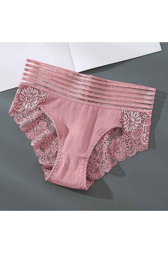 Womens Underwear High Waist Soft Lace Breathable Stretchy Briefs Comfortable Panties For Ladies Underwear Men Bikini Remote Control Vibe for Woman Panties Women's Bikini Panties Underwear Women Womens