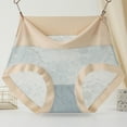 thumbnail image 1 of Womens Underwear Lace Panties Plus Size High Waisted Tummy Control Underwear for Women Color Block Skin Friendly Breathable Briefs, 1 of 6