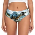 thumbnail image 1 of Womens Underwear Lake Forest Dinosaur A Cuteness No Show Seamless Underwear for Women, Soft Stretch Women's Panties, Hipster Ladies Panties Bikini Underwear Briefs, 1 of 6