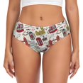 thumbnail image 1 of Womens Underwear - No Show Seamless Underwear for Women, London Landmark1 Soft Stretch Women's Panties, Hipster Ladies Panties Breathable Bikini Underwear Briefs, 1 of 5