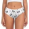thumbnail image 1 of Womens Underwear - No Show Seamless Underwear for Women, Love Cut French Bulldog Soft Stretch Women's Panties, Hipster Ladies Panties Breathable Bikini Underwear Briefs, 1 of 5