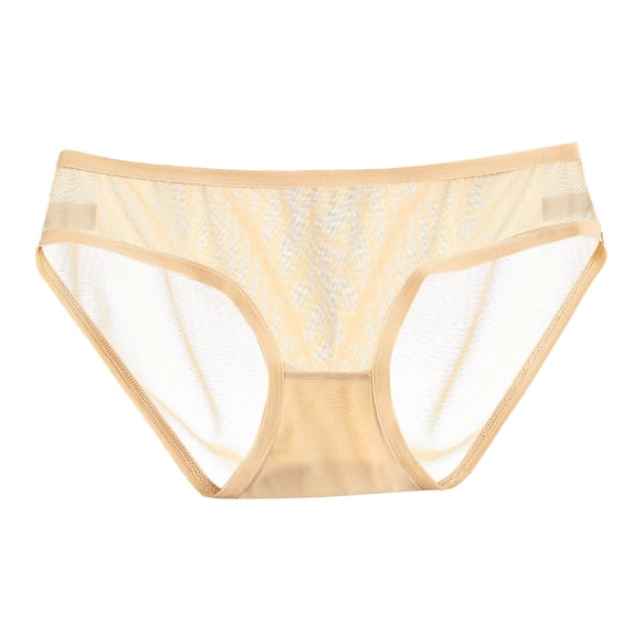 Womens Underwear Low Waist Sheer Mesh Briefs Cute Seamless Panties Women Breathable Panties Underwear Women Men