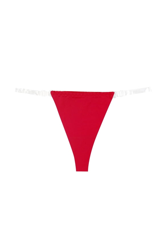 Womens Underwear Low Waisted Comfortable Breathable Ice Silk Seamless Transparent Thin Belt Panties