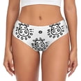 thumbnail image 1 of Womens Underwear Minimalist Lines Cute Cow Head Cuteness No Show Seamless Underwear for Women, Soft Stretch Women's Panties, Hipster Ladies Panties Bikini Underwear Briefs, 1 of 6