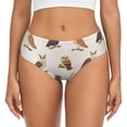 thumbnail image 1 of Womens Underwear - No Show Seamless Underwear for Women, Branch Owls Soft Stretch Women's Panties, Hipster Ladies Panties Breathable Bikini Underwear Briefs, 1 of 5