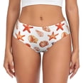 thumbnail image 1 of Womens Underwear - No Show Seamless Underwear for Women, Conch Starfish Shells Soft Stretch Women's Panties, Hipster Ladies Panties Breathable Bikini Underwear Briefs, 1 of 5