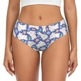 thumbnail image 1 of Womens Underwear - No Show Seamless Underwear for Women, Cute Funny Rabbit Flower Soft Stretch Women's Panties, Hipster Ladies Panties Breathable Bikini Underwear Briefs, 1 of 5