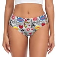 thumbnail image 1 of Womens Underwear - No Show Seamless Underwear for Women, Eiffel Tower Youthful Soft Stretch Women's Panties, Hipster Ladies Panties Breathable Bikini Underwear Briefs, 1 of 5