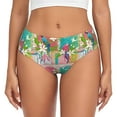 thumbnail image 1 of Womens Underwear - No Show Seamless Underwear for Women, Exotic Colorful Parrot Flower Soft Stretch Women's Panties, Hipster Ladies Panties Breathable Bikini Underwear Briefs, 1 of 5