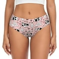 thumbnail image 1 of Womens Underwear - No Show Seamless Underwear for Women, Funny Cute Cartoon Milk Cow Soft Stretch Women's Panties, Hipster Ladies Panties Breathable Bikini Underwear Briefs, 1 of 5