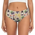thumbnail image 1 of Womens Underwear - No Show Seamless Underwear for Women, Glasses Of Red Wine Soft Stretch Women's Panties, Hipster Ladies Panties Breathable Bikini Underwear Briefs, 1 of 5