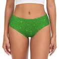 thumbnail image 1 of Womens Underwear - No Show Seamless Underwear for Women, Green Lightning glitter Print Soft Stretch Women's Panties, Hipster Ladies Panties Breathable Bikini Underwear Briefs, 1 of 5