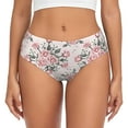 thumbnail image 1 of Womens Underwear - No Show Seamless Underwear for Women, Rose Flowers Bouquet Soft Stretch Women's Panties, Hipster Ladies Panties Breathable Bikini Underwear Briefs, 1 of 5
