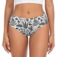 thumbnail image 1 of Womens Underwear - No Show Seamless Underwear for Women, Sketch Snake Mushroom Hedgehog Soft Stretch Women's Panties, Hipster Ladies Panties Breathable Bikini Underwear Briefs, 1 of 5