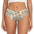 thumbnail image 1 of Womens Underwear - No Show Seamless Underwear for Women, Sunflowers 5 Soft Stretch Women's Panties, Hipster Ladies Panties Breathable Bikini Underwear Briefs, 1 of 5