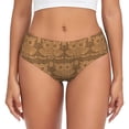 thumbnail image 1 of Womens Underwear - No Show Seamless Underwear for Women, Tribal Owl Print Soft Stretch Women's Panties, Hipster Ladies Panties Breathable Bikini Underwear Briefs, 1 of 5
