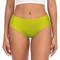 thumbnail image 1 of Womens Underwear - No Show Seamless Underwear for Women, dark-yellow Soft Stretch Women's Panties, Hipster Ladies Panties Breathable Bikini Underwear Briefs, 1 of 5
