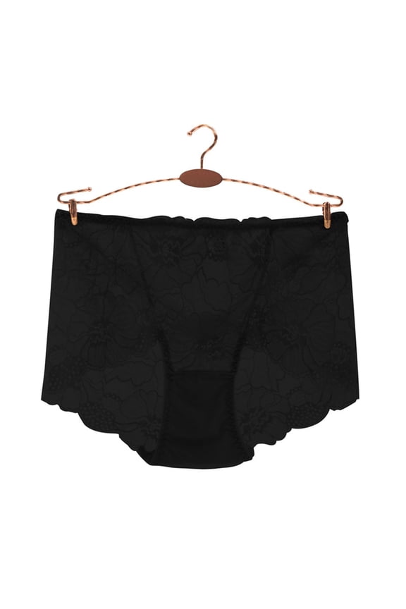 Womens Underwear Openwork Lace Panties Mid Rise Lightweight Mesh Breathable Underwear Provocative Briefs