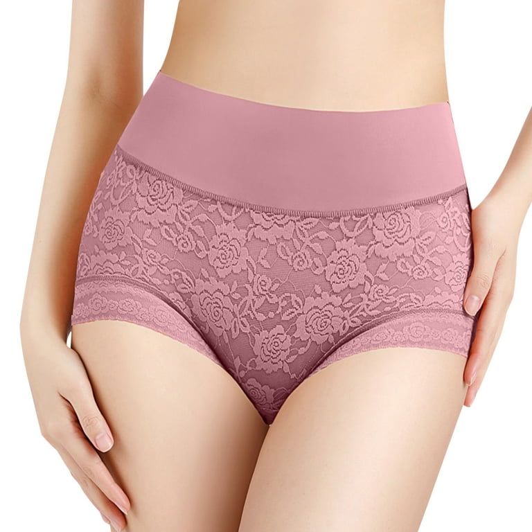 Womens Underwear Packs High Waisted Lace Body Fitting Comfortable Large  Panties,6 Pack