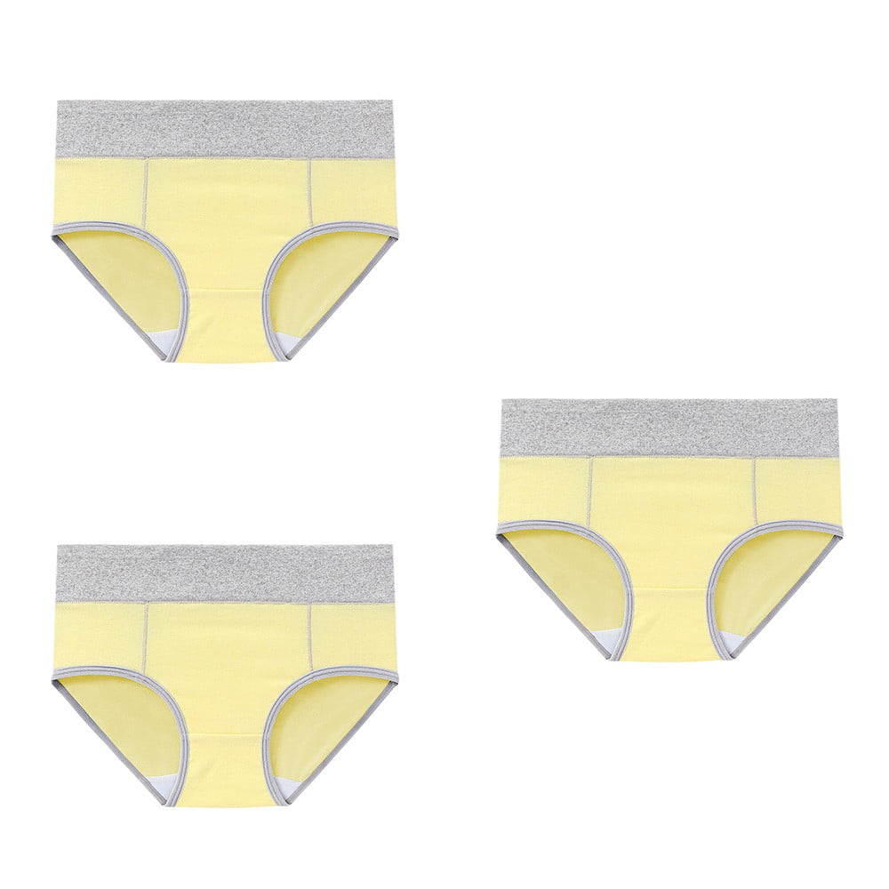 Briefs Womens Panties Colored And Minimalist Cotton Waist Lifting