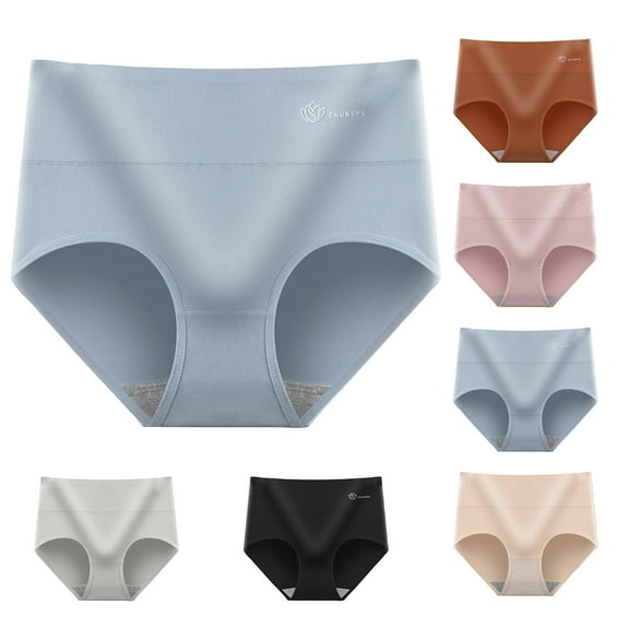 Womens Underwear Plus Size, Xunlbb High-waisted Cotton Briefs For Women With Belly And Hip Lift