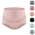 thumbnail image 1 of Womens Underwear Plus Size, Xunlbb Women's Lace Abdomen Mid-rise Waist And Hip Lift Comfortable Body Breathable Underwear Briefs, 1 of 3