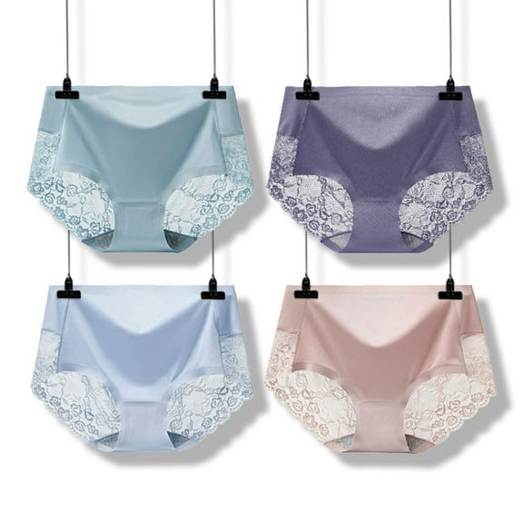 Womens Underwear Plus Size, Xunlbb Women's Lace Abdomen Mid-rise Waist And Hip Lift Comfortable Body Breathable Underwear Briefs