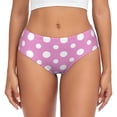 thumbnail image 1 of Womens Underwear Purple And White Polka Dot Cuteness No Show Seamless Underwear for Women, Soft Stretch Women's Panties, Hipster Ladies Panties Bikini Underwear Briefs, 1 of 6