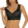 thumbnail image 1 of Womens Underwear Push Up Bra Lace Plus Size Underwear Bralette Crop Top Female Large Top Female Brassiere Laced Bra Full Coverage T-Shirt Bra, 1 of 3