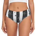 thumbnail image 1 of Womens Underwear - No Show Seamless Underwear for Women, Black white Spider web cool Soft Stretch Women's Panties, Hipster Ladies Panties Breathable Bikini Underwear Briefs, 1 of 6