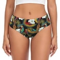 thumbnail image 1 of Womens Underwear - No Show Seamless Underwear for Women, Classic Color Parrot Flower Soft Stretch Women's Panties, Hipster Ladies Panties Breathable Bikini Underwear Briefs, 1 of 6