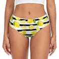 thumbnail image 1 of Womens Underwear - No Show Seamless Underwear for Women, Lemon print stride Soft Stretch Women's Panties, Hipster Ladies Panties Breathable Bikini Underwear Briefs, 1 of 6